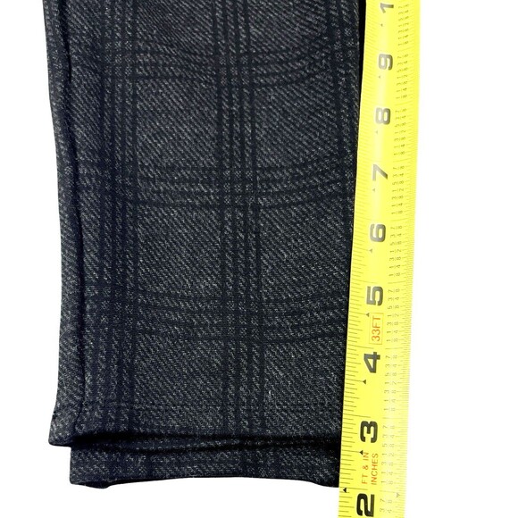 Ann Taylor Cropped Leggings Multicolor Plaid Pockets Size 6 Small Flaw on Length - Picture 15 of 16